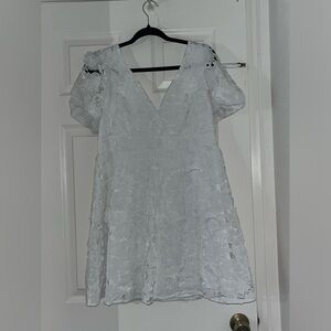 Crystal Doll Embroided White Dress